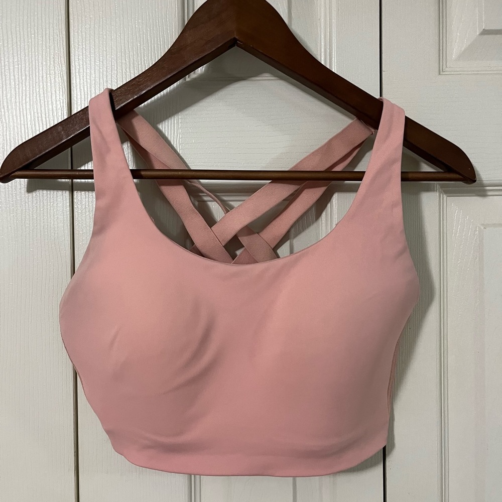 34DD Lululemon energy high support sports bra pink